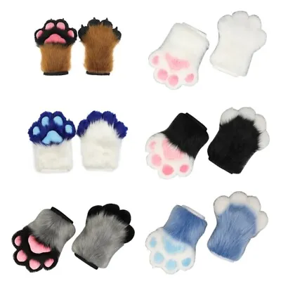 Wolf Dog Foxes Paw Claw Gloves Costume Accessories Cosplays Fursuit • $82.93