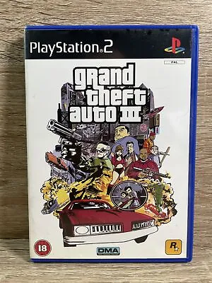 £4.95 • Buy Grand Theft Auto III 3 (GTA 3 PS2) Complete With Manual (NO MAP) FREE SHIPPING