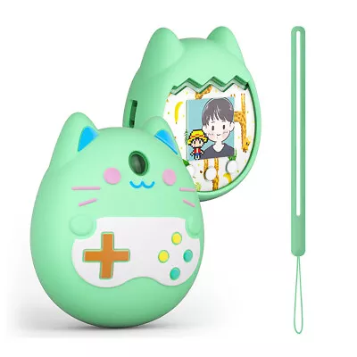 Silicone Protective Case Shockproof With Hand Strap For Tamagotchi Pix(Green) • $14.49