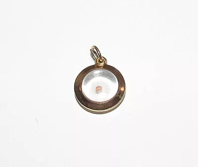 Vintage Mustard Seed Charm Pendant Gold Tone • $14.98