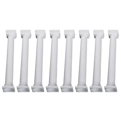  8 Pcs Stacking Cake Sticks Roman Pillar Stand Plastic Column • £9.18