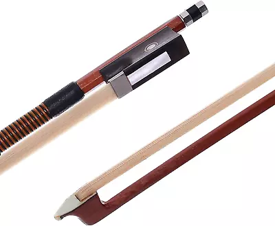 Premium 4/4 Violin Bow - Octagonal Brazilwood Stick With Ebony Frog And Mongolia • $34.95