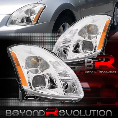 For 2004-2006 Maxima Chrome Halogen Projector Headlights Amber Signal Lamps Pair • $179.99