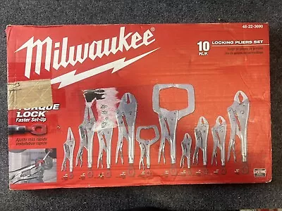 Milwaukee 10pc Torque Lock™ Locking Pliers Set 48-22-3690 Replaces Vise Grip • $123