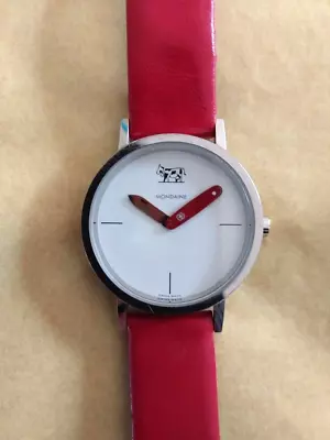 Mondaine Designer Collection Swiss Knife With Original Red Strap Rare Vintage. • $98.22