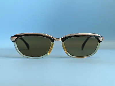 Vintage 60s Metzler White Gold Filled Sunglasses Made In Germany 48/18 #k54 • $25