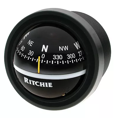 Ritchie V57 Explorer Marine Boat Dash Mount Compass Black 12V Lighted 2-3/4 Dial • $98.21