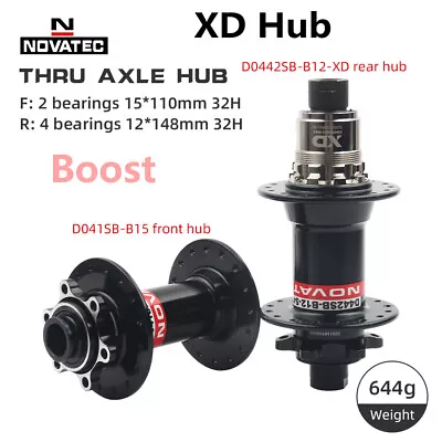 NOVATEC XD Hub 32 Holes MTB 12 Speed Axle Boost Quick Release XD Bike Hubs New • $21.95