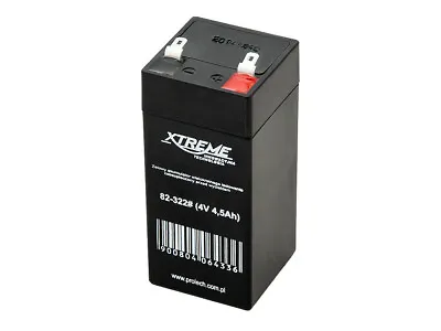 Rechargeable Gel Battery 4V 4.5Ah AGM Maintenance Free Leakproof UPS Alarm UK HQ • £10.75