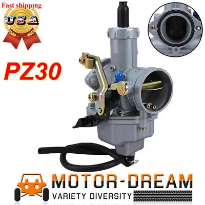 Carburetor For 4-Stroke 125 150 200 250cc Dirt Bike ATV PZ30 30mm Hand Choke • $20.95