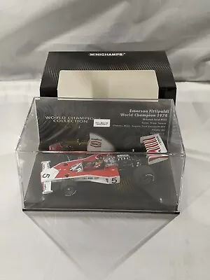 Emerson Fittipaldi World Champion Collection 1974 McLaren M23 1:43 MINICHAMPS • $104.99