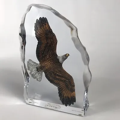 KITTY CANTRELL Soaring Eagle Lucite Sculpture Genesis 1994 Limited Edition • $149
