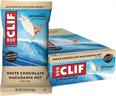 Clif Bar White Chocolate Macadamia Energy Bar 12x68g • $42.95