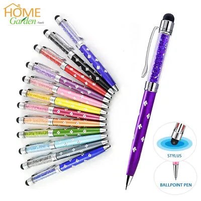 12x 2in1 Touch Screen Pen Stylus Crystal For IPhone IPad Samsung Tablet Phone • $10.99