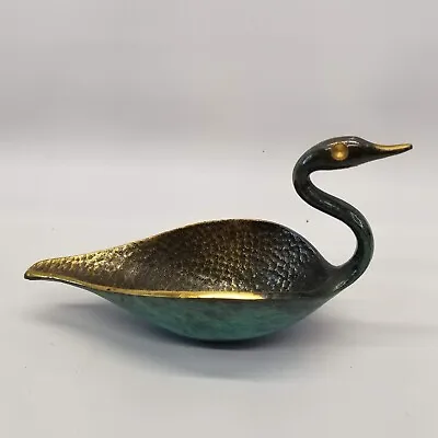 Pal Bell Brass Swan Goose Beautiful Heavy Astray 6  X 4  • $34.90