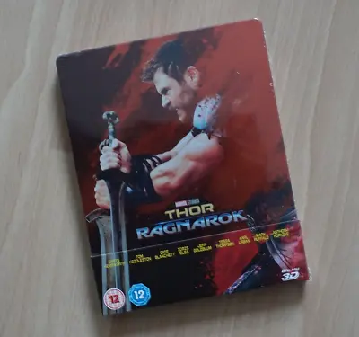 Thor Ragnarok 3D + 2D Blu-Ray UK Steelbook New & Sealed • £29.95