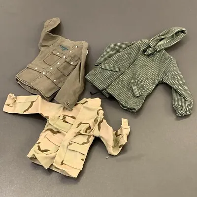 3X 1/6 Desert Camo Soldier Jacket For 12  GI Joe BBI Dragon Army Military Figure • £6.83