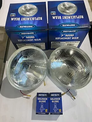 Headlight 7 Inch Semi-sealed Beam High/low H4 60/55w 12v 1 Pair & Parker • $38.50