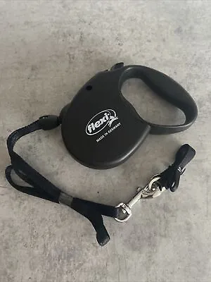 Flexi Dog Lead Leash Black 5m 16ft Retractable Extendable Brand New Up To 12kg • £10.50