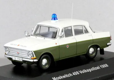 Cars & Co 1968 Moskvitch 408 German Police Volkspolizei 1/43 Moskwitch Moskvich • $69.99