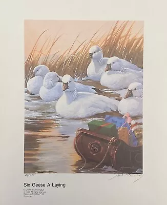 Mario Fernandez - Six Geese A Laying • $50