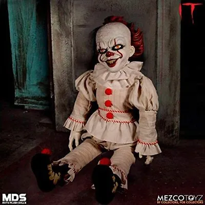 Pennywise IT 2017 Mezco Clown Doll 18  MDS Roto Plush Figure • £87.99