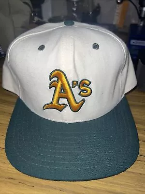 Vintage 90s Oakland A's Baseball Hat New Era Pro Model Wool Blend Athletics Snap • $29.99