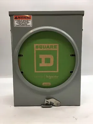 Square D 125 Amp Meter Socket Ringless Horn Bypass 1 Phase 3 Wire UHTRS101B Gray • $89.99