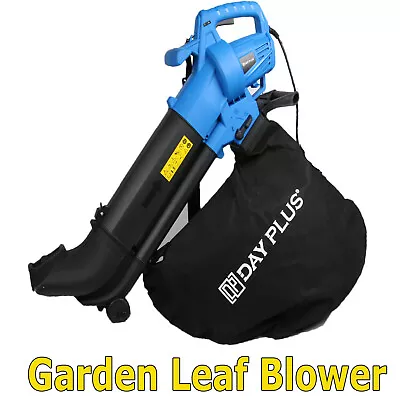 🔵 Leaf Blower Garden Vacuum Shredder Vac Leaves Grass BIG 35L Bag 10M 3500W 🔵 • £35.20