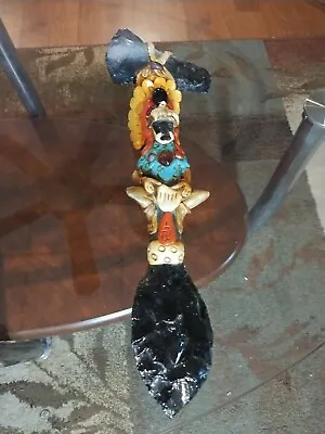 Aztec Mayan Inca Ax Knife Obsidian Rain Stick Ritual Object • $89.95