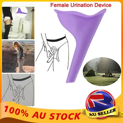 $6.98 • Buy 2 X Portable Female Woman Ladies She Urinal Urine Wee Funnel Camping Travel Loo