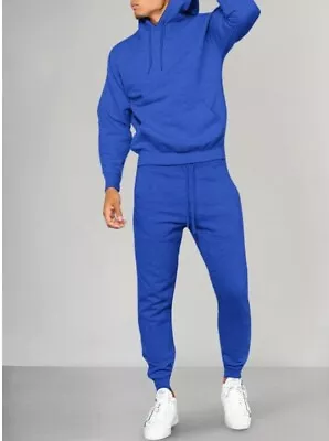 2Pcs Mens Casual Tracksuit Hoodie Sweat Unisex Tops Pants Set Sports Sweat Suit • $26