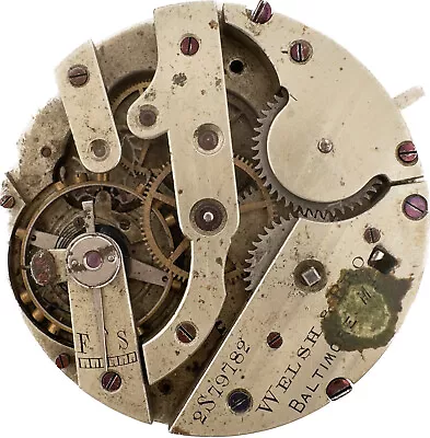 Antique Vacheron & Constantin Welsh & Bro 18 Jewel Pocket Watch Movement Swiss • $320