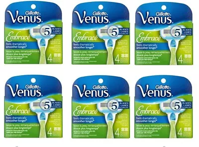 24 Gillette Venus Embrace Razor Blades Cartridges Refills Shaver Authentic USA • $69.99