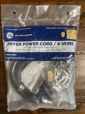 GE 6' Dryer Power Cord 4-Wire WX09X10020 • $14.65