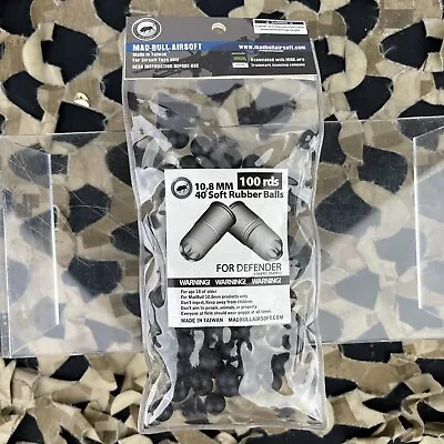 NEW Madbull Airsoft 10.8mm Rubber Balls - 100 Pack • $16