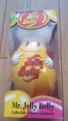 £59 • Buy Mr. Jelly Belly Collectible Ceramic Container - Yellow Chef Bean Jar - Very Rare