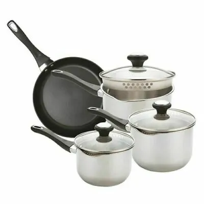 £74.99 • Buy Prestige Strain Away 4 Pc Cookware Set 16cm 18cm 20cm Saucepan 26cm Frypan 70295