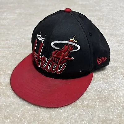 Miami Heat New Era Hat Cap Hardwood Classics Red Snapback Adjustable M/L NBA • $15.99