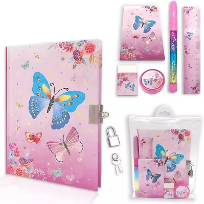 Girls Diary With Lock For Kids Girls Journal School Gift Set With 7.1X5.3 Inche • $22.40