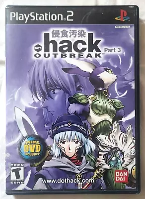 .hack OUTBREAK (Sony PlayStation 2 2003) - NO DVD • $40