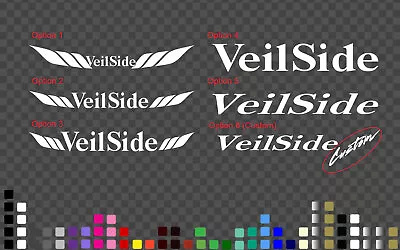 VeilSide Decal Sticker Windscreen Banner Windshield Logo Custom Logo Name • $10