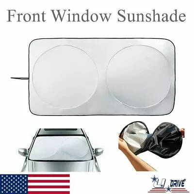 Car Truck Front Rear Windshield Window Sun Shade Shield Cover Visor UV Blocks • $8.19