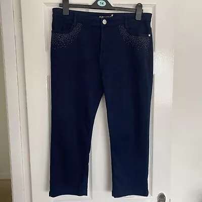 M & S Per Una Crop Jeans Indigo Size 14 NWOT • £5.99