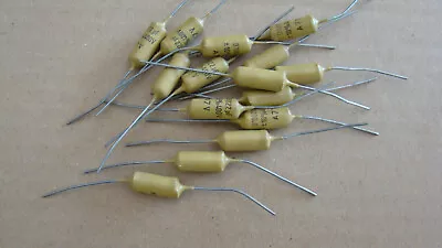 MUSTARD CAPACITOR LOT OF 15 AXIAL 0.0022 2.2nF / 400V FOR MARSHALL PLEXI • $140