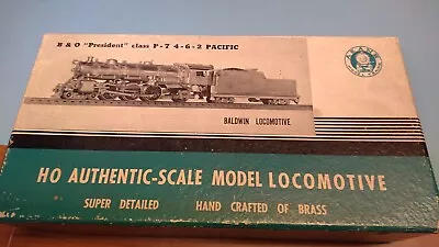 Vintage Akane HO Brass B & O President Class P7 4-6-2 Steam Locomotive • $425