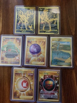 $56 • Buy Pokemon Zacian V And Zamazenta V Gold Ultra Premium Promo Cards. Set Of Two. NM.