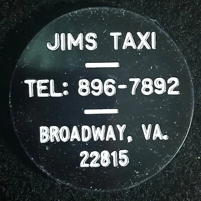$8.99 • Buy Broadway, VA Jims Taxi Plastic G/F 10c On A Taxi Ride Token 37mm C1970's VGC