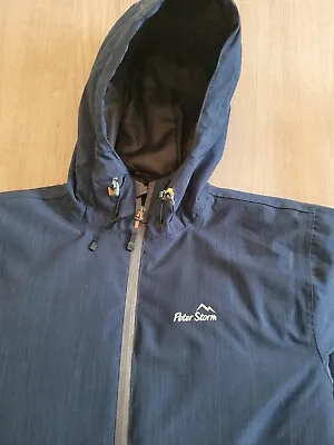 £15 • Buy Peter Storm Lined  Waterproof Jacket Mens Medium Blue