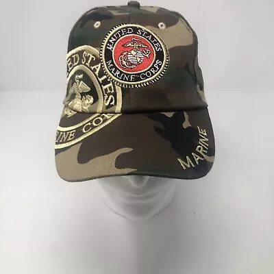 United States Marine Corps Camo Adjustable Hat • $8.99